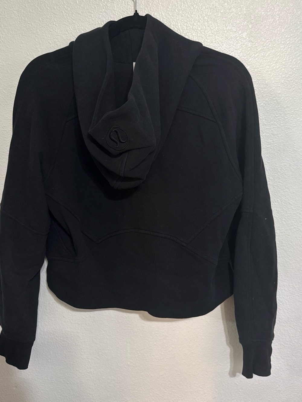 lululemon athletica Black Cropped zipper Hoodie